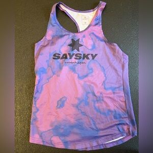 Saysky Combat Singlet - S - Purple Tie Dye